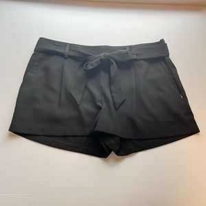 Express Black Tie Waist Shorts Size 4